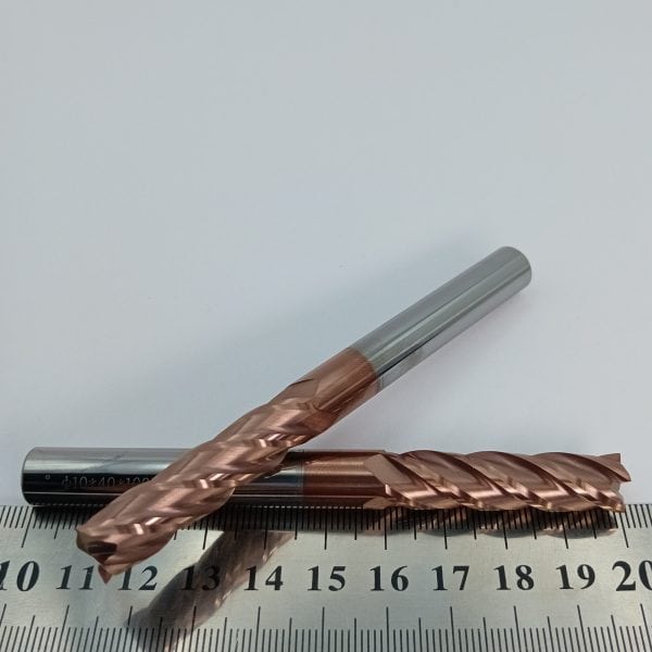 Фреза твердосплавная концевая по стали и нержавейке 10 мм (10x40x100)