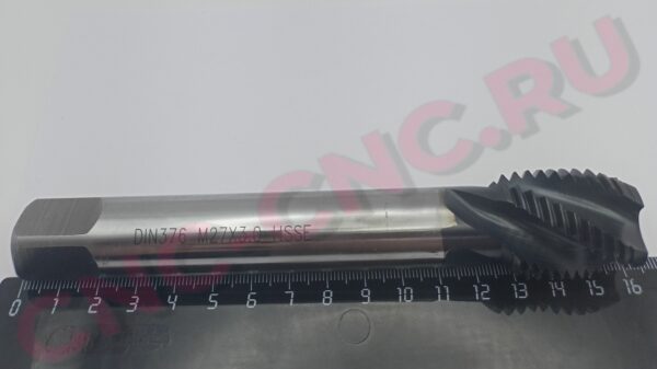 Метчик М27x3.0 машинный спиральный DIN376 HSSE TiCN