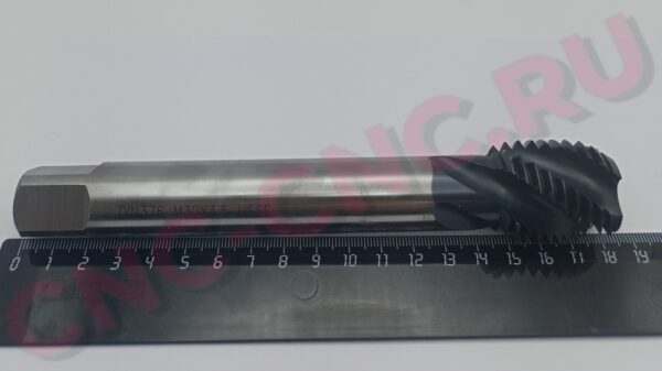 Метчик М30x3.5 машинный спиральный DIN376 HSSE TiCN