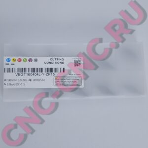 Характеристики токарной пластины MZG VBGT160404L-Y ZP15