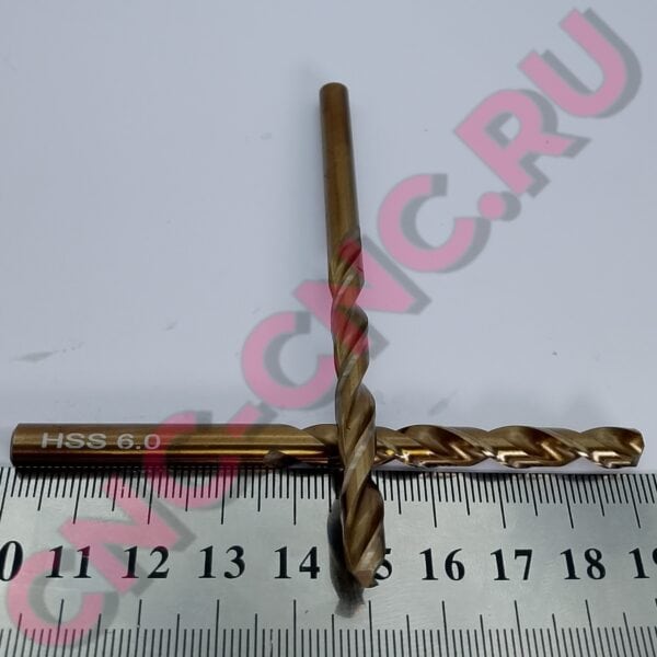 Сверло по металлу 6 мм (D6x50x90L HSS)