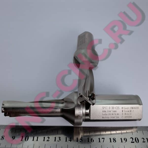 Корпус сверла со сменными пластинами SP17.0 3D C25